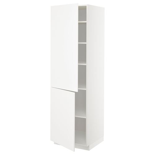 IKEA - METOD, kitchen high cabinet, VEDDINGE white, 60x60x200 cm