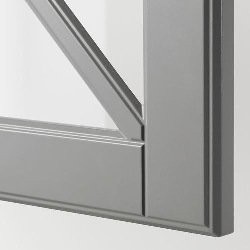 IKEA - BODBYN, glass door, grey, 40x40 cm