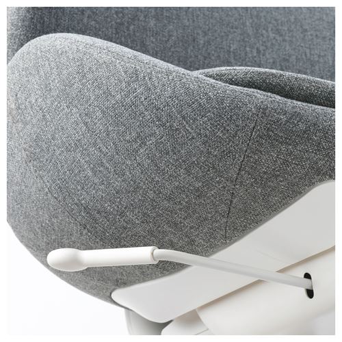 IKEA - HATTEFJALL, çalışma sandalyesi, gunnared orta gri