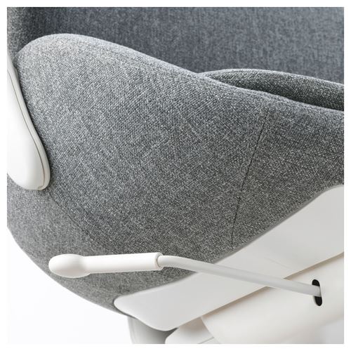 IKEA - HATTEFJALL, çalışma sandalyesi, gunnared orta gri