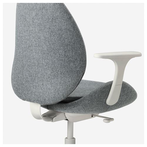 IKEA - HATTEFJALL, çalışma sandalyesi, gunnared orta gri