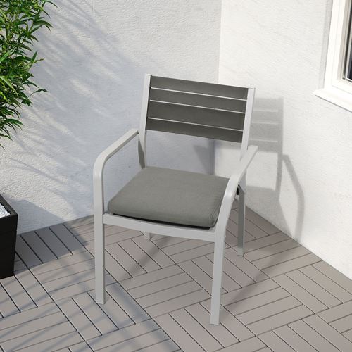 IKEA - FRÖSÖN/DUVHOLMEN, outdoor chair pad, dark grey, 44x44 cm