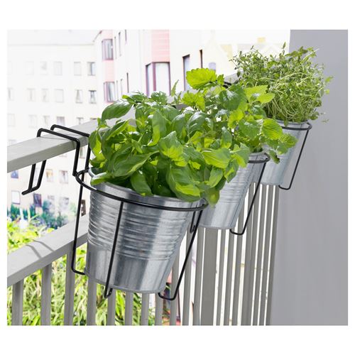 IKEA - SVARTPEPPAR, planter, black, 16 cm