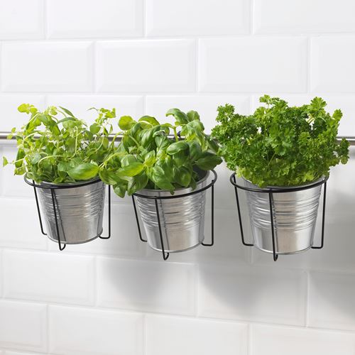 IKEA - SVARTPEPPAR, planter, black, 16 cm