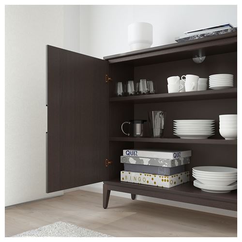 IKEA - REGISSÖR, cabinet with doors, brown, 118x110 cm