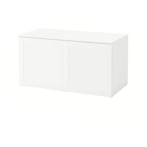 IKEA - PLATSA/SANNIDAL, PLATSA wardrobe system, white, 120x57x63 cm