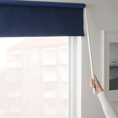 IKEA - FRIDANS, roller blind, blue, 200x195 cm