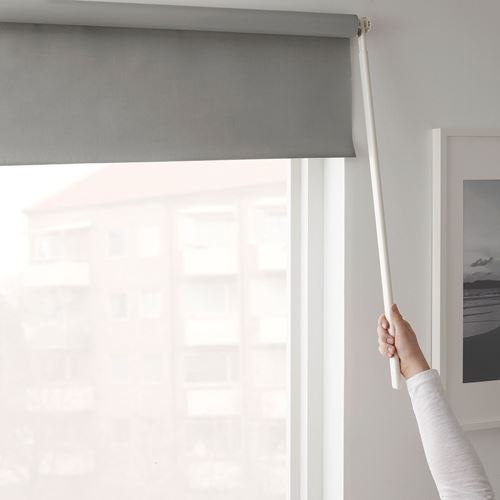 IKEA - FRIDANS, roller blind, grey, 180x195 cm