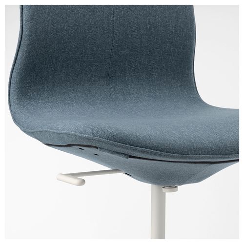 IKEA - LANGFJALL, office chair, gunnared blue/white