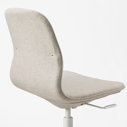 IKEA - LANGFJALL, office chair, gunnared beige-white