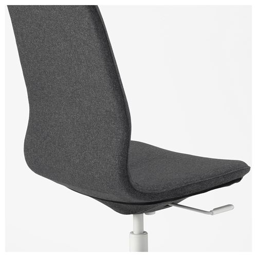 IKEA - LANGFJALL, office chair, gunnared dark grey-white