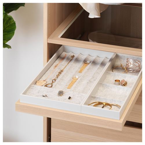 IKEA - KOMPLEMENT, pull-out tray, white stained oak effect, 50x58 cm