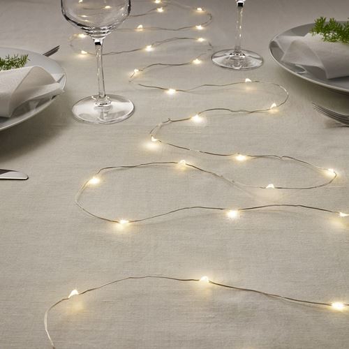 IKEA - VISSVASS, lighting chain, silver-colour