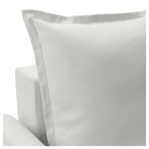 IKEA - HOLMSUND, bazalı yataklı köşe kanepe, orrsta açık beyaz-gri