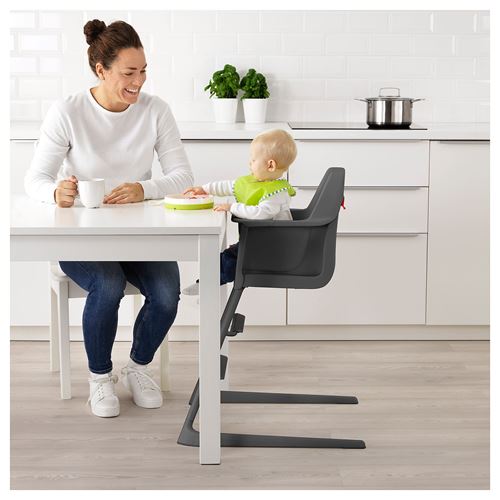 IKEA - LANGUR, mama sandalyesi, gri