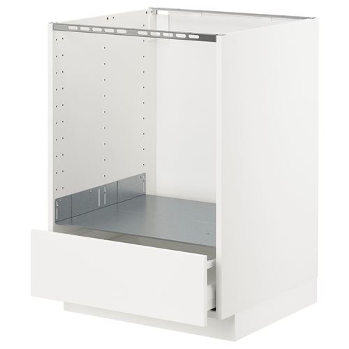 IKEA - METOD/MAXIMERA, built-in oven cabinet, VEDDINGE white, 60x60 cm