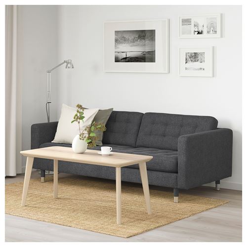 IKEA - LANDSKRONA, 3-seat sofa, gunnared dark grey