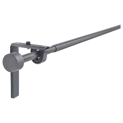 IKEA - RACKA, curtain rod set, silver-colour, 120-210 cm
