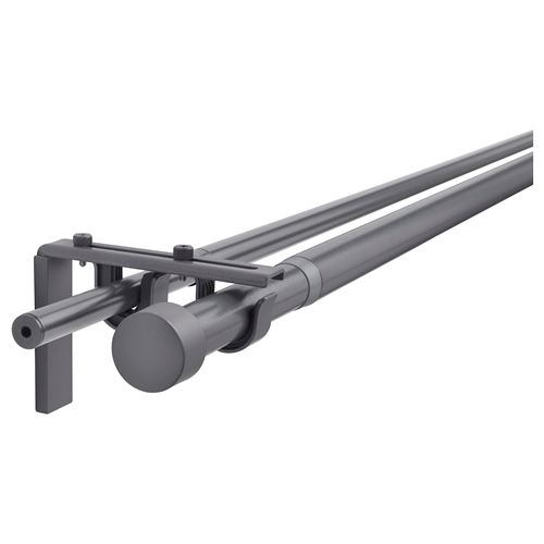 IKEA - RACKA/HUGAD, perde çubuğu seti, lame, 120-210 cm