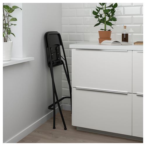 IKEA - FRANKLIN, bar sandalyesi, siyah, 63 cm