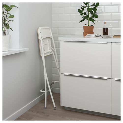 IKEA - FRANKLIN, bar sandalyesi, beyaz, 63 cm