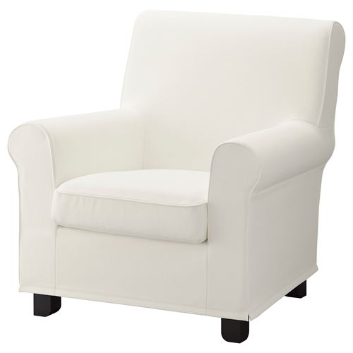 IKEA - GRÖNLID, armchair cover, inseros white