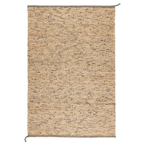 IKEA - MELHOLT, handwoven jute rug, natural/dark blue, 133x195 cm