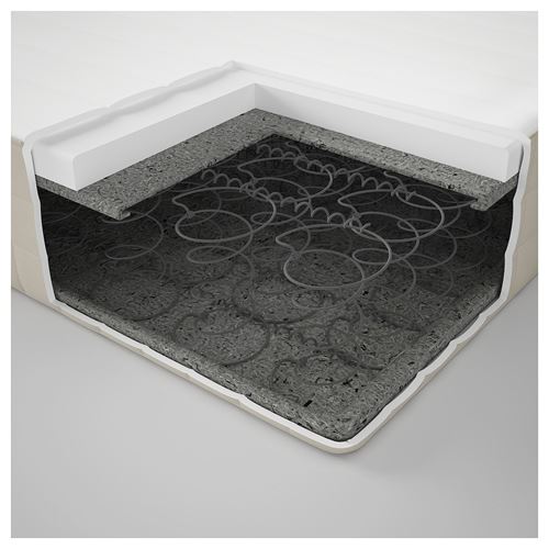 IKEA - HAFSLO, çift kişilik yatak, bej, 140x200 cm