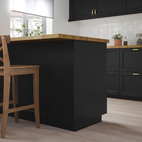 IKEA - LERHYTTAN, cover panel, black stained, 62x240 cm