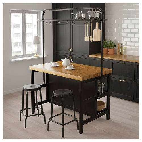 IKEA - VADHOLMA, rack for kitchen island, black