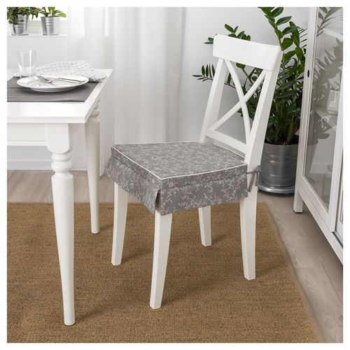 IKEA - ELSEBET, chair pad, grey, 43x42x4.0 cm
