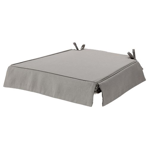 IKEA - ELSEBET, chair pad, grey, 43x42x4.0 cm