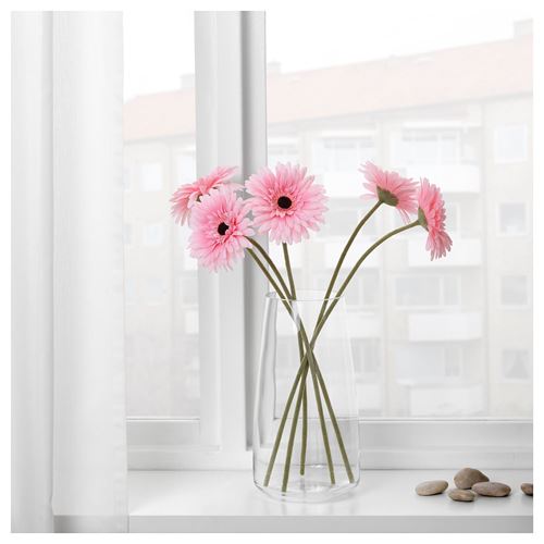 IKEA - SMYCKA, artificial flower, pink, 50 cm