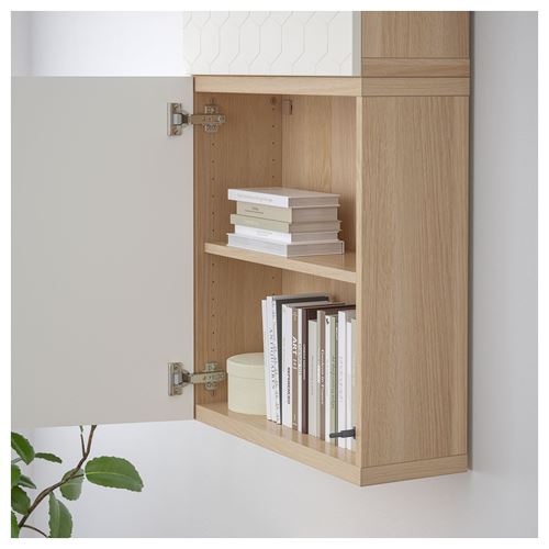 IKEA - BESTA, iskelet, ağartılmış meşe görünümlü, 60x20x64 cm