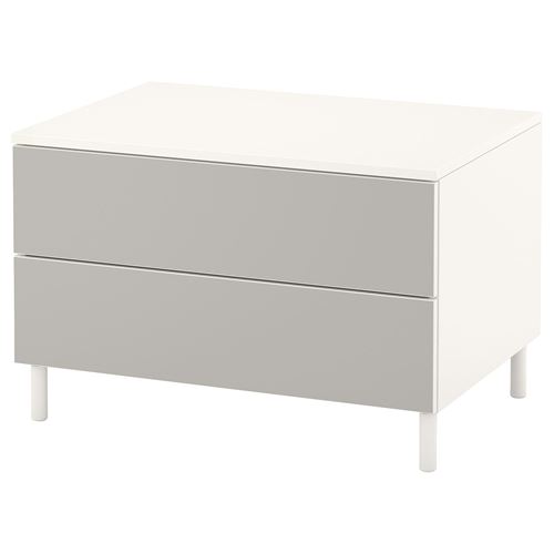 IKEA - PLATSA/SKATVAL, PLATSA chest of drawers, white/light grey, 80x55x53 cm