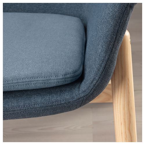 IKEA - VEDBO, wing chair, gunnared blue