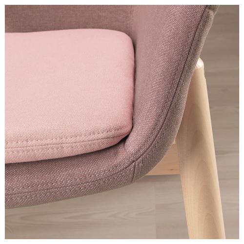 IKEA - VEDBO, wing chair, gunnared light brown/pink