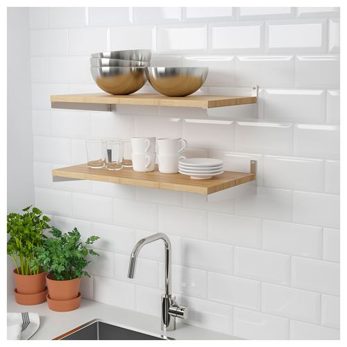 IKEA - KUNGSFORS, wall shelf, bamboo, 60x30 cm