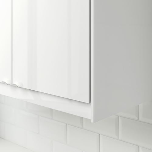 IKEA - FÖRBATTRA, decorative strip, high gloss white, 221 cm