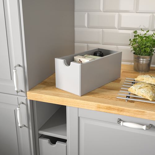 IKEA - TORNVIKEN, open kitchen cabinet drawer, grey, 16x34x15 cm