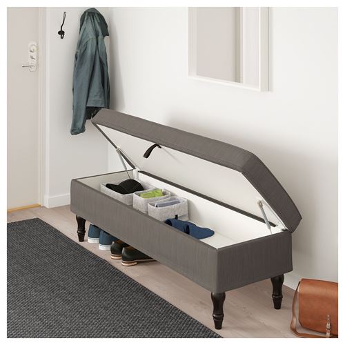 IKEA - STOCKSUND, bank, nolhaga gri-bej