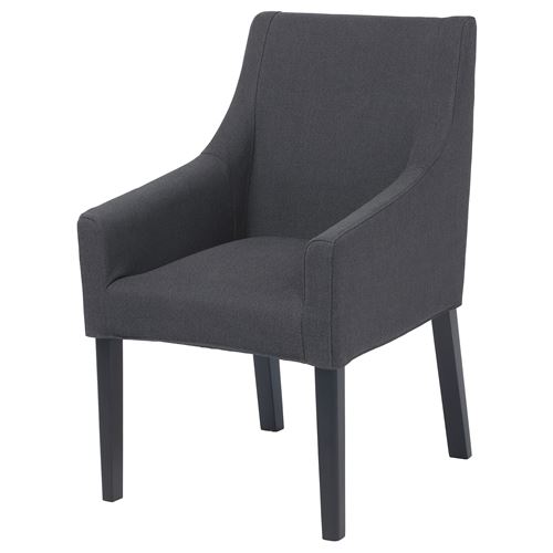 IKEA - SAKARIAS, kolçaklı sandalye kılıfı, sporda koyu gri