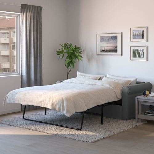 IKEA - GRÖNLID, 2-seat sofa-bed, ljungen medium grey