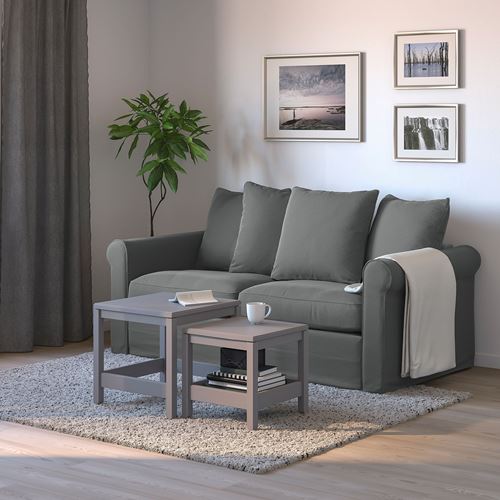 IKEA - GRÖNLID, 2-seat sofa-bed, ljungen medium grey