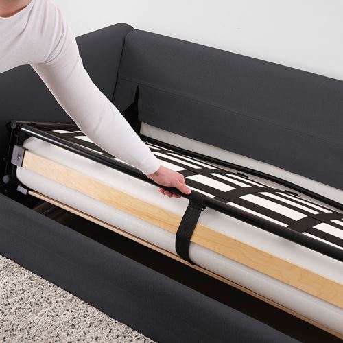 IKEA - GRÖNLID, 2-seat sofa-bed, Sporda dark grey