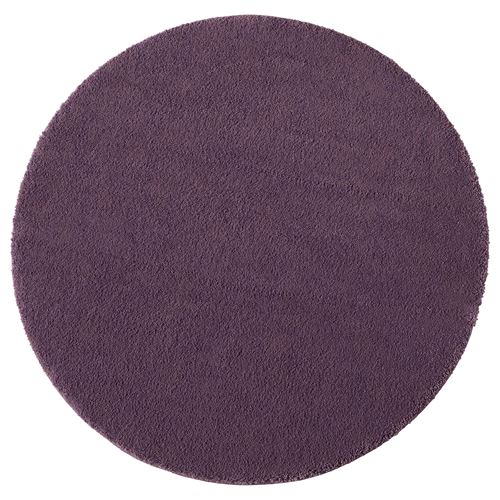 IKEA - STOENSE, yuvarlak halı, mor, 130 cm