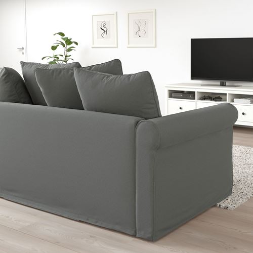 IKEA - GRÖNLID, 2-seat sofa-bed, ljungen medium grey