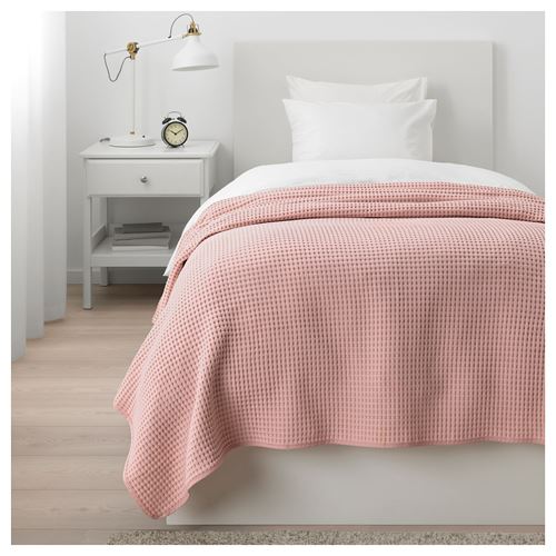 IKEA - VARELD, bedspread/blanket, light pink, 150x250 cm