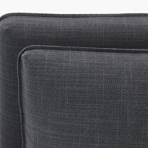 IKEA - VALLENTUNA, seating unit with bed, hillared dark grey