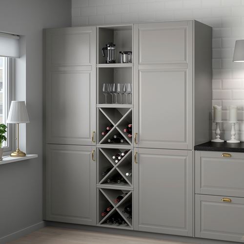 IKEA - TORNVIKEN, wine shelf, grey, 40x37x40 cm